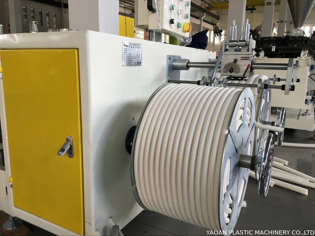 PVC Single Wall Corrugated Pipe Extrusion Machine For 12mm 32mm