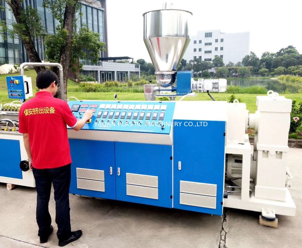 Siemens Motor Plastic Profile Extrusion Machine , PVC Ceiling Panel Production Line