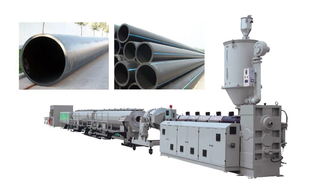 63-630mm PE HDPE Plastic Pipe Extrusion Machine , Plastic Pipe Extrusion Machine