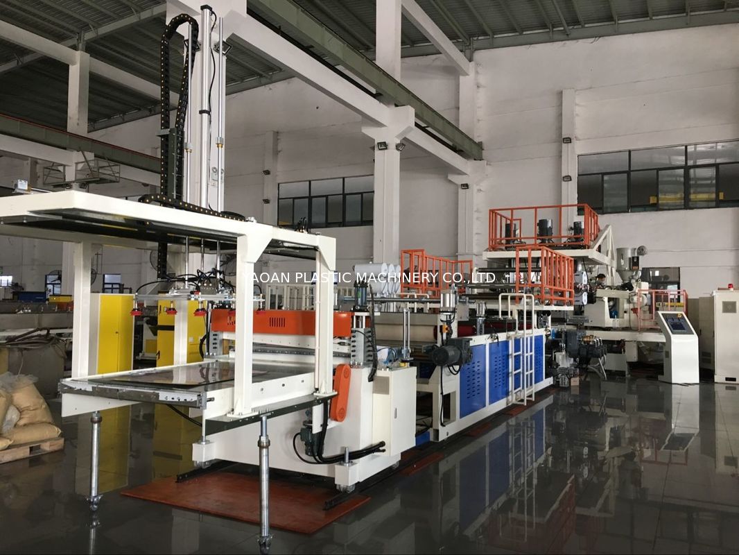 Three Layer PC ABS Plastic Sheet Extrusion Machine For Making Baggage Luggage Case