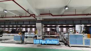 PC Diffuser Pipe Extrusion Machine LED Lights