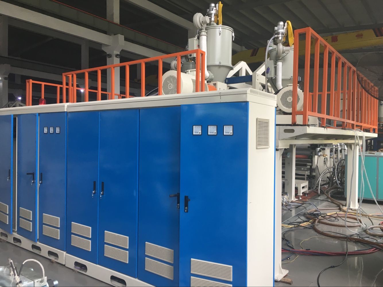 Hot Melt Adhesive TPU Film Extrusion Machine , TPU Film Coating