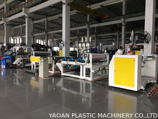 PP Colorful Ribbon Cast Film Extrusion Machine 120-200kg/Hr Machine Capacity