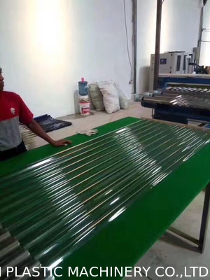 Twin Screw Roofing Sheet Making Machine With PET Flakes Material High Efficient