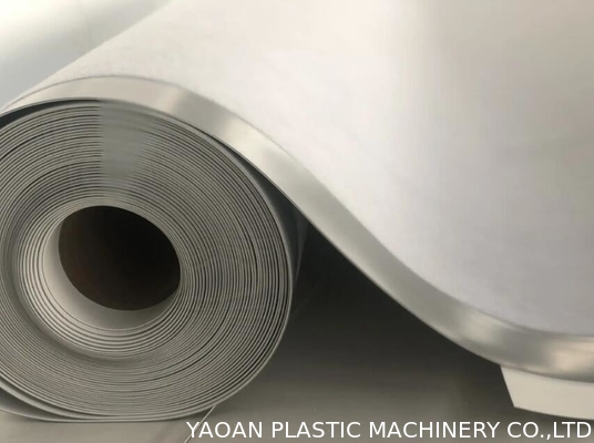 High Polymer Composite Waterproofing Roll-Roofing Material Extrusion Line HDPE / PVC / TPO Geomembrane Sheet Production Line