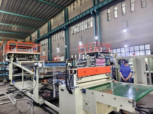 2 Layers PC ABS Trolley Case Sheet Extrusion Making Machine, Luggage Sheet Extrusion Machine