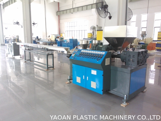 AF-55MM 3 Colors PP PVC PE Rattan Extrusion Machine , Plastic Rattan Making Machine
