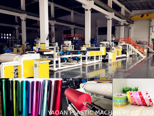 AF-1000mm PP Jumbo Roll Ribbon Film Sheet Extrusion Machine For Gift Packaging